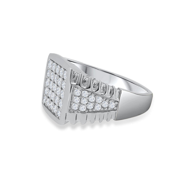 SILVER SQUARE RING