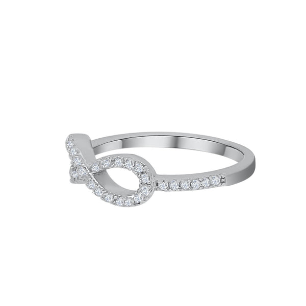 SILVER INFINITY RING