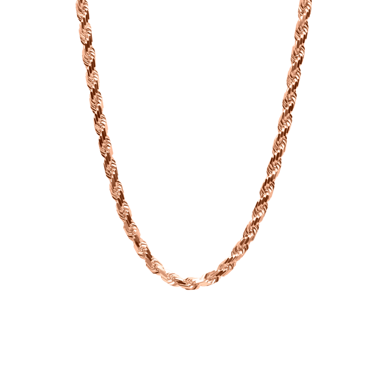ROPE CHAIN SOLID GOLD 2MM
