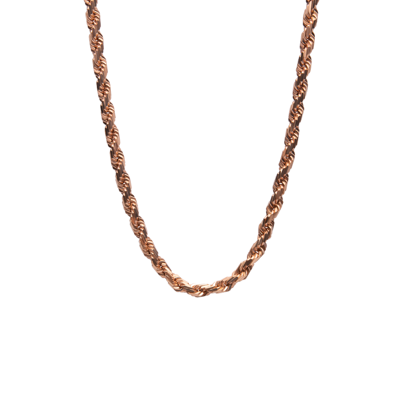 ROPE CHAIN SOLID GOLD 4MM